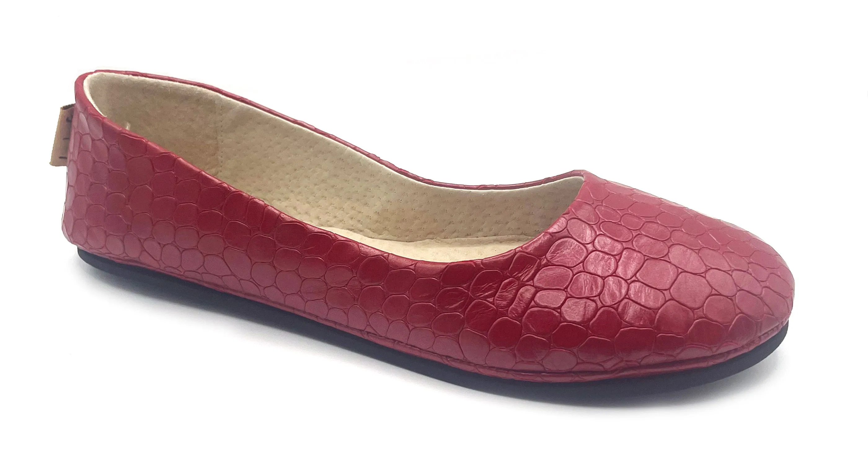 Sloop - Red Croco Leather
