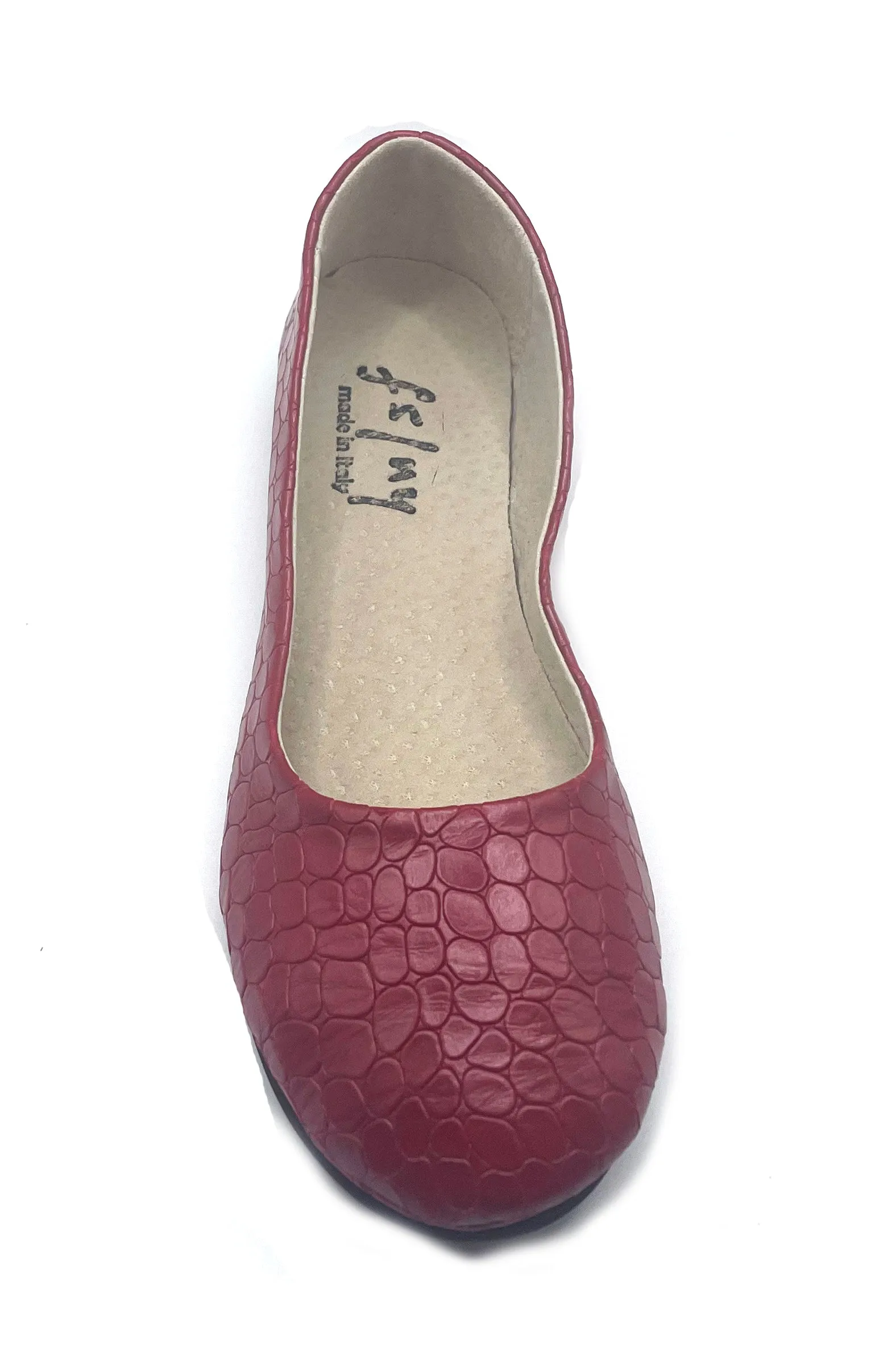 Sloop - Red Croco Leather