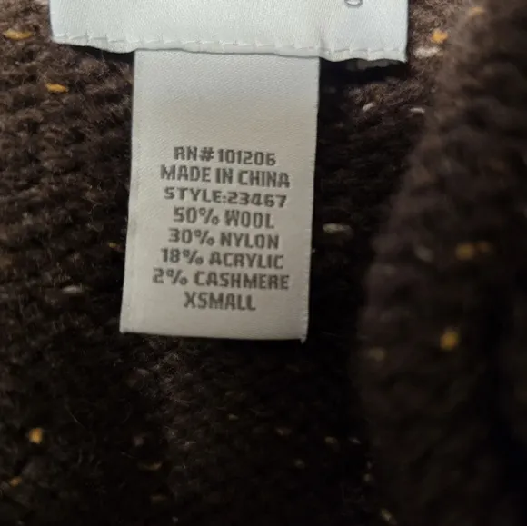 Soft Surroundings Womens Brown Speckled Chateau Duster Cardigan SizeXS