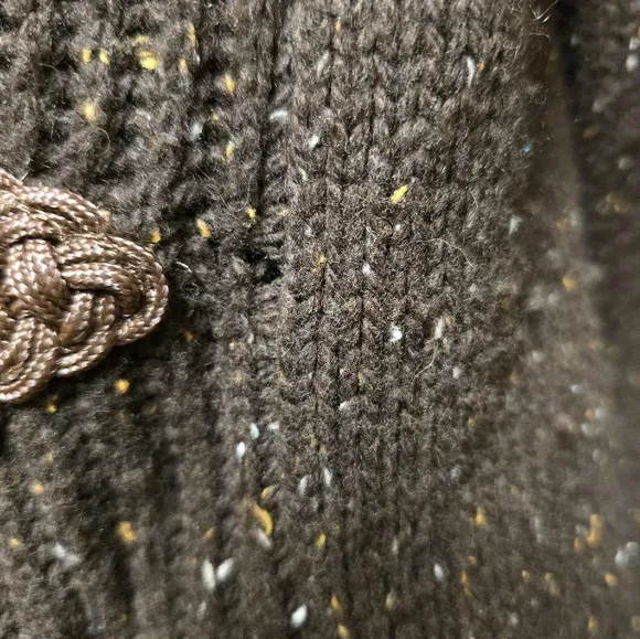 Soft Surroundings Womens Brown Speckled Chateau Duster Cardigan SizeXS