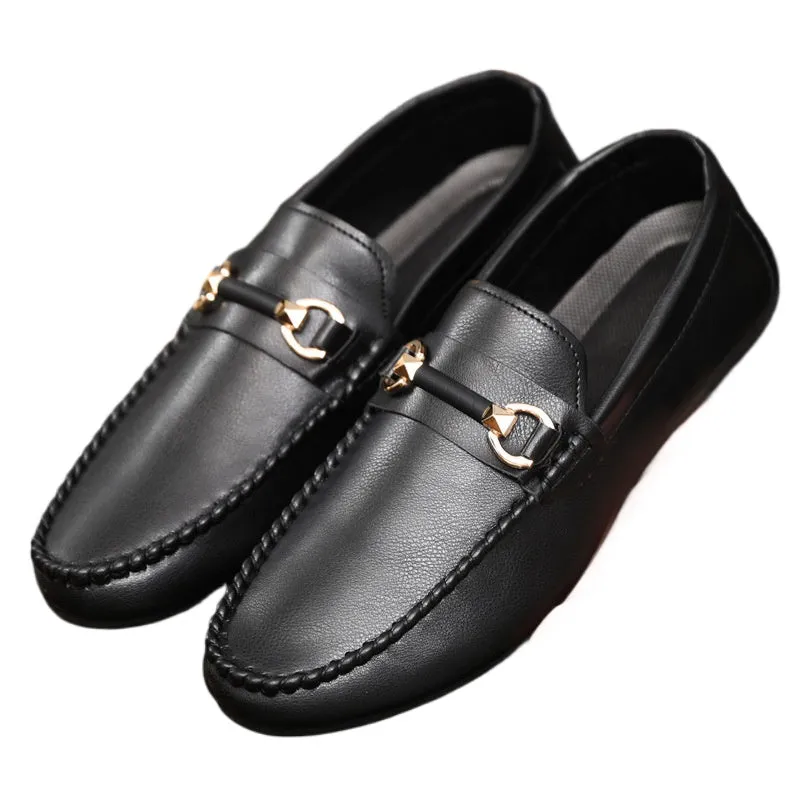Spring and summer Doudou shoes men's casual shoes cloth shoes lazy shoes driving breathable one pedal men's shoes foreign trade large size 4546