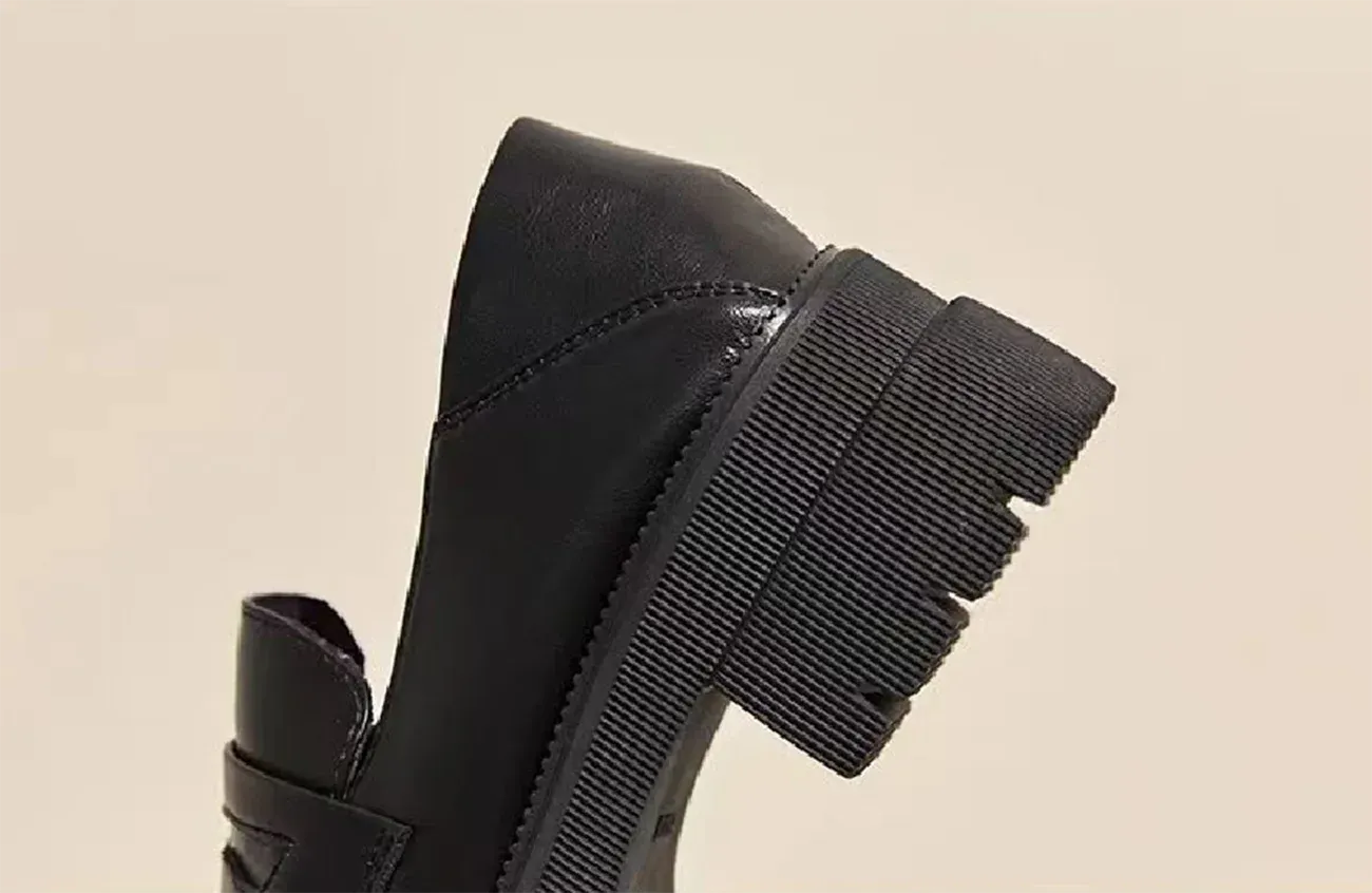 Spring Summer Casual College Style PU Pumps Women Japan School Uniform Shoes Loafers Solid Color Black Brown Soft Breathable