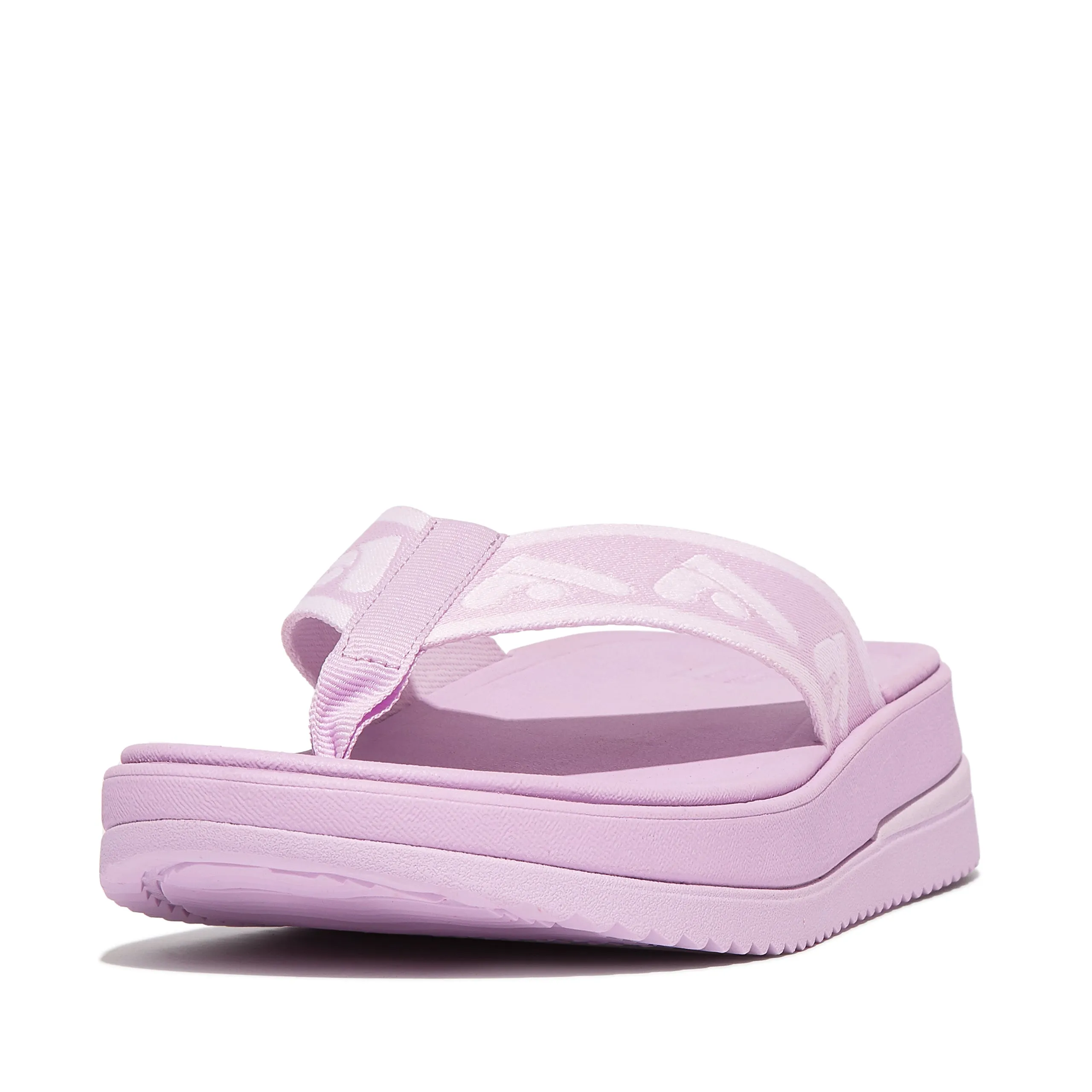 Surff Webbing Toe-Post Sandals in Lilac