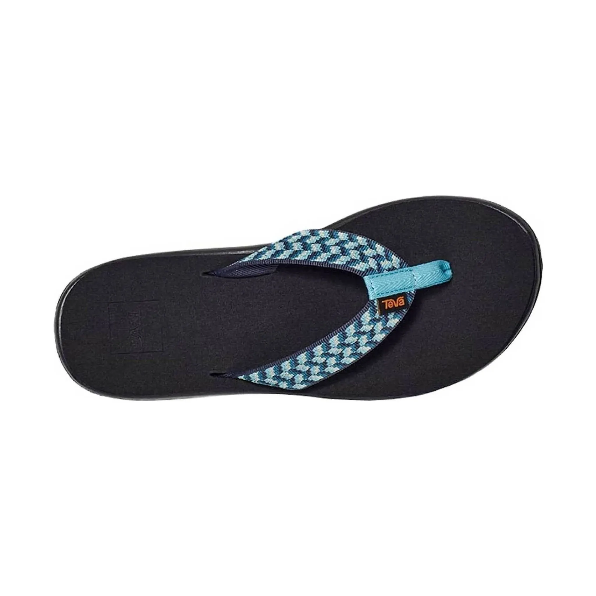 Teva Women's Voya Flip Flop - Paint Track Blue