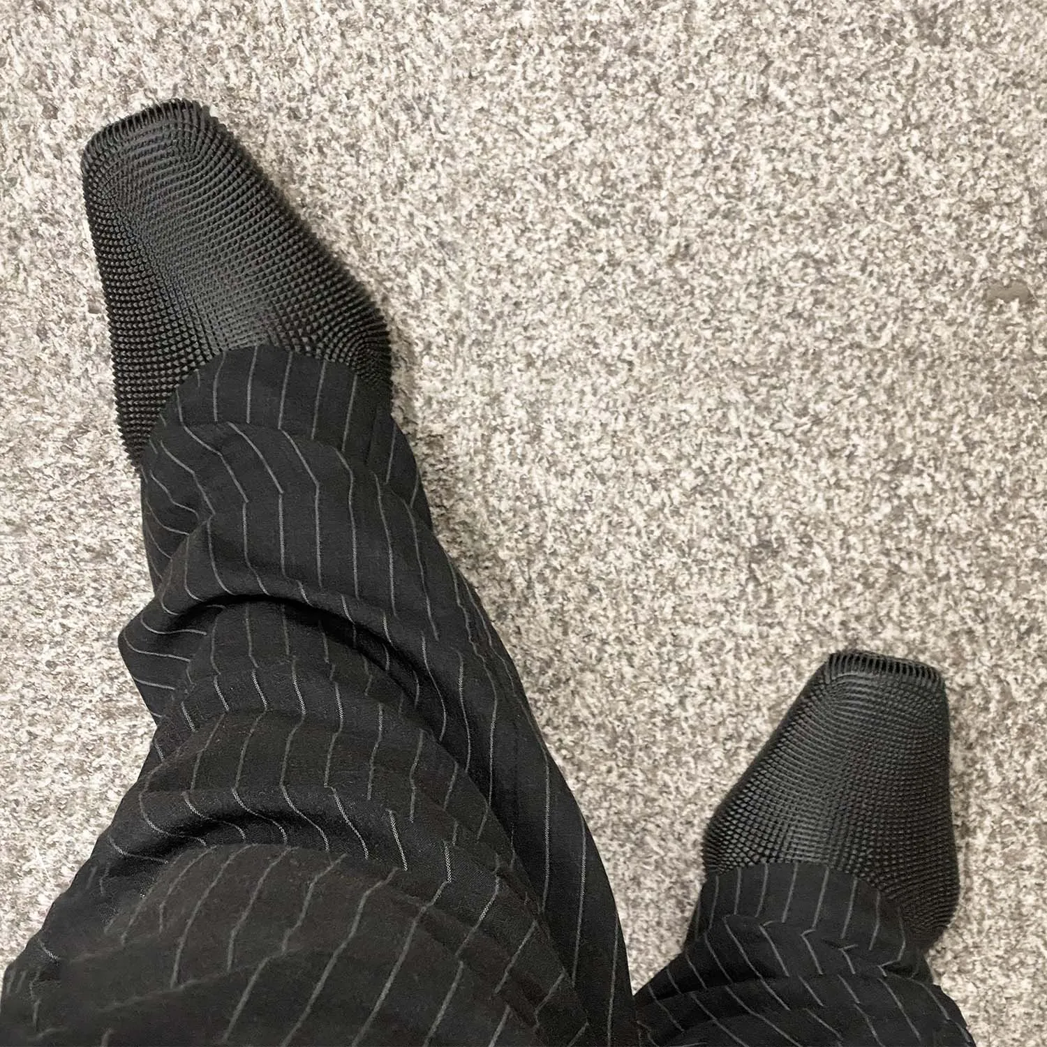 Textured Rubber Mules