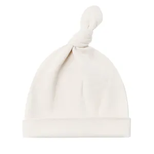 The Knotted Baby Hat by Quincy Mae - Ivory