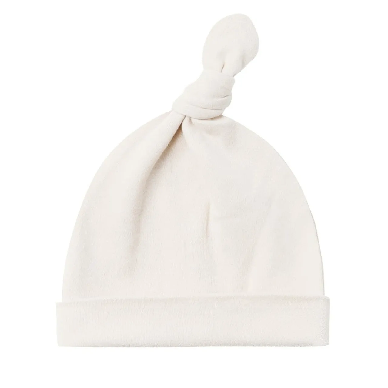 The Knotted Baby Hat by Quincy Mae - Ivory