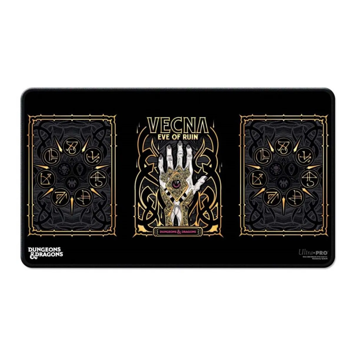 Ultra Pro: Vecna Eve of Ruin Black Stitched Playmat All Art for Dungeons & Dragons