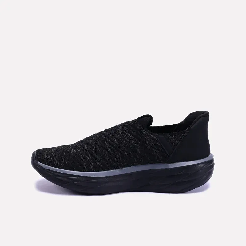Vortex Black Slip On Sneakers 0120503