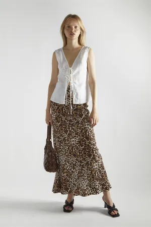 White V-Neck  Sleeveless-Top