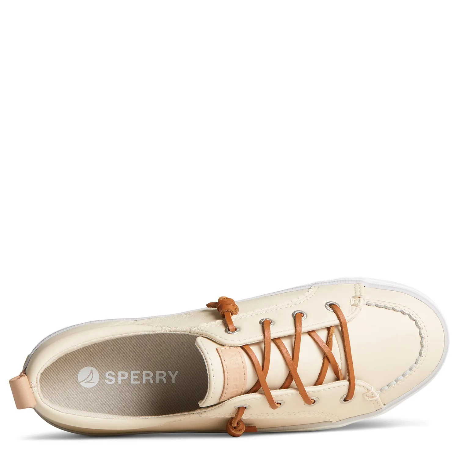 Women's Crest Vibe Platform Sneaker Bone (STS89602)