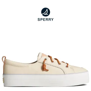 Women's Crest Vibe Platform Sneaker Bone (STS89602)