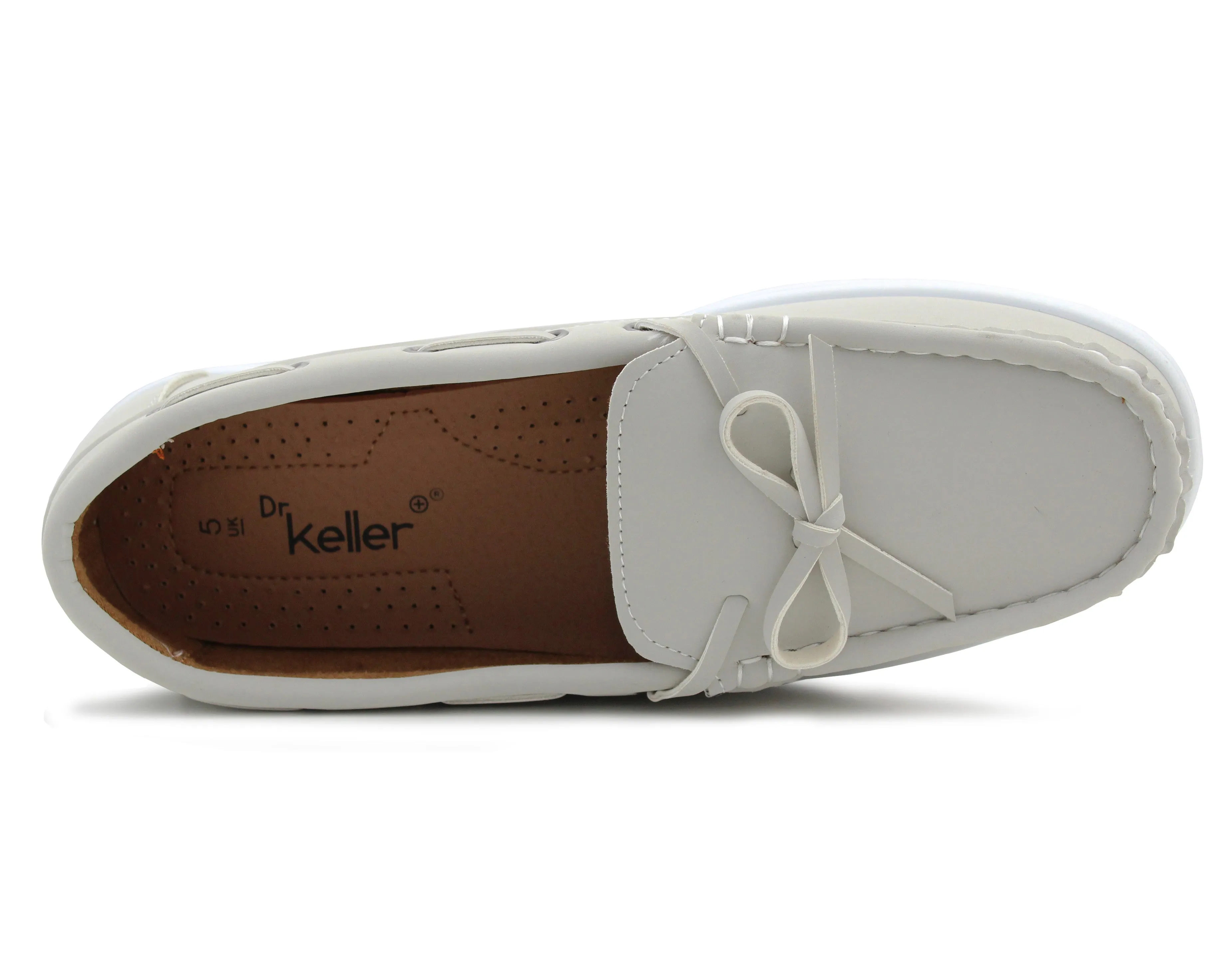 Womens Slip On Loafers Boat Shoes Flat Casual Penny Loafer Lace Ladies Moccasin Pumps Deck Shoes Grey