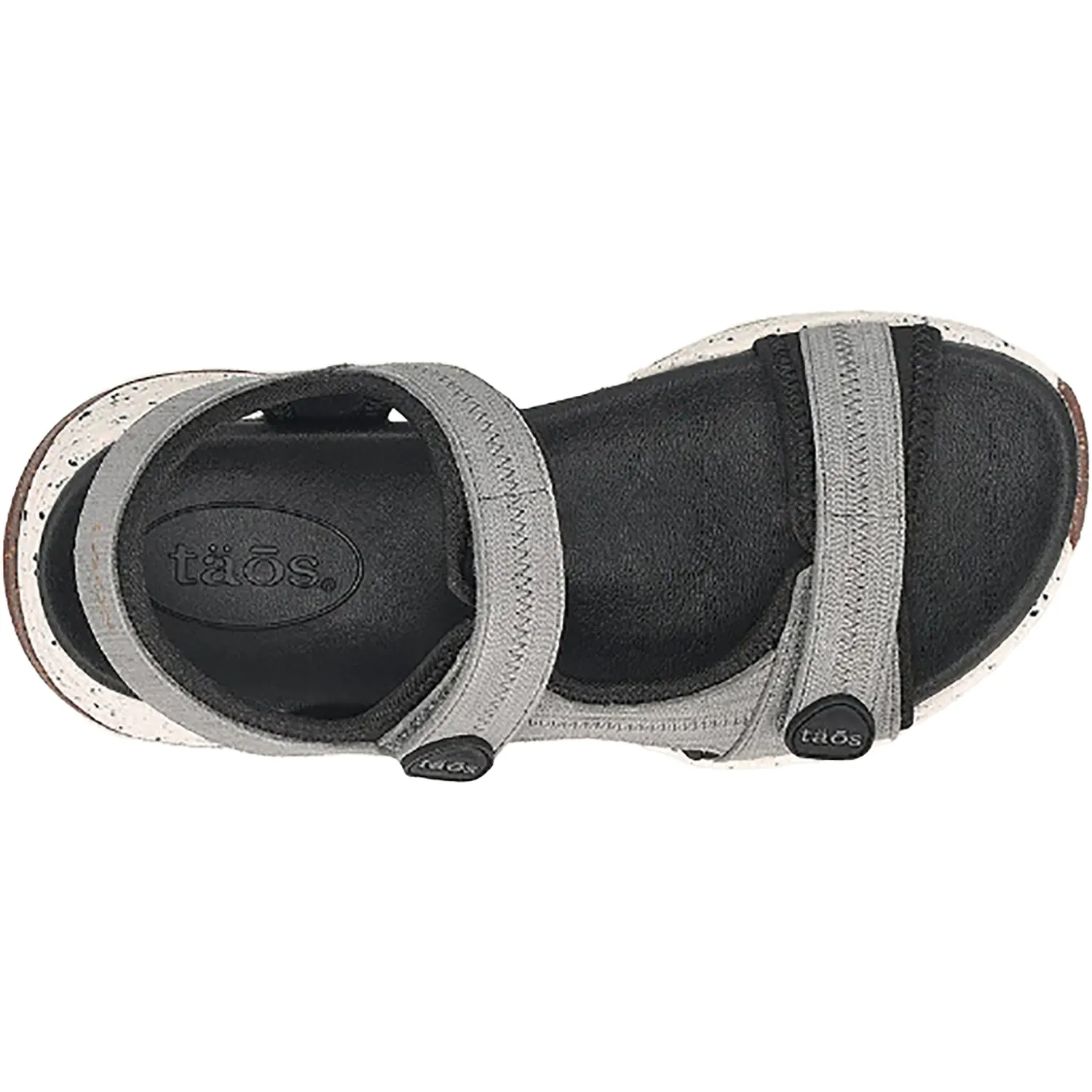 Women's Taos Super Slide Grey Emboss Nubuck