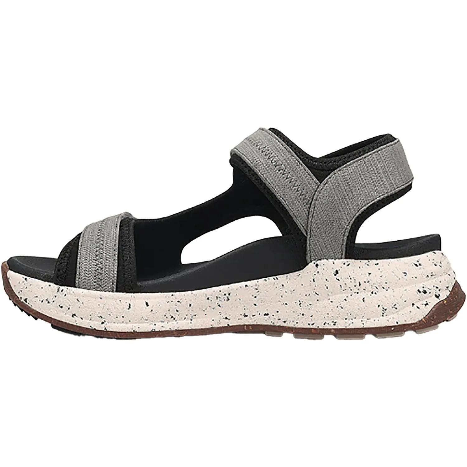 Women's Taos Super Slide Grey Emboss Nubuck