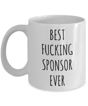 Worlds Best Sponsor Ever Mug Coffee Cup Funny AA Gifts for Sponsors