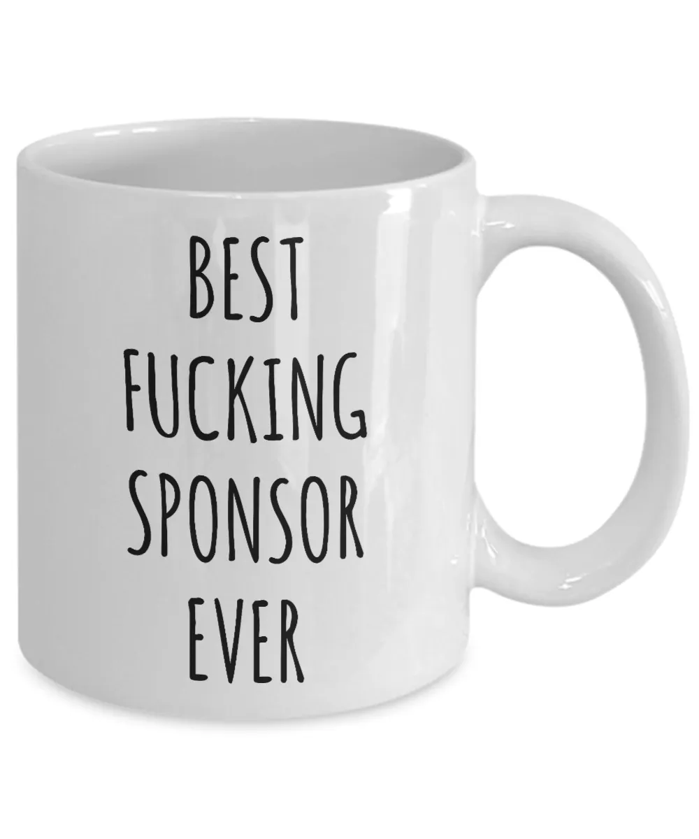 Worlds Best Sponsor Ever Mug Coffee Cup Funny AA Gifts for Sponsors