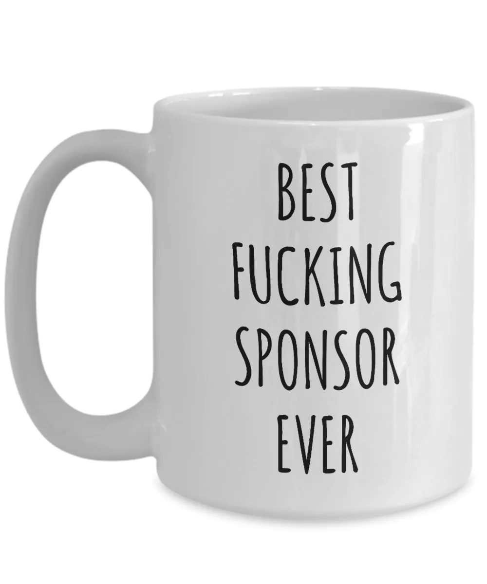 Worlds Best Sponsor Ever Mug Coffee Cup Funny AA Gifts for Sponsors