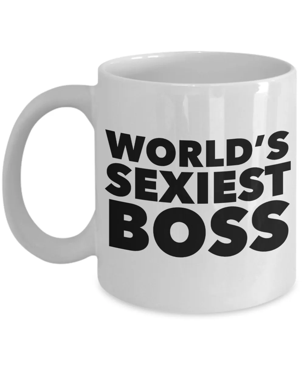 World's Sexiest Boss Mug Ceramic Coffee Cup Gift