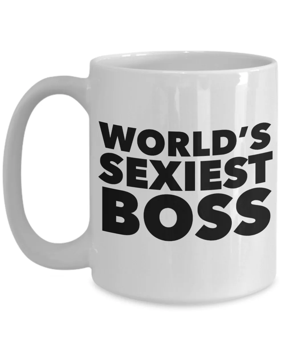 World's Sexiest Boss Mug Ceramic Coffee Cup Gift