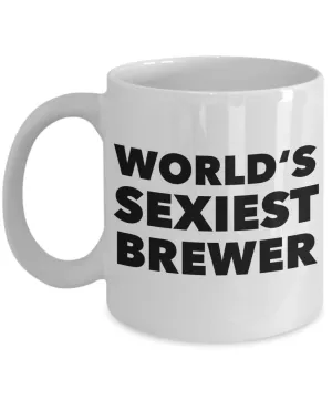 World's Sexiest Brewer Mug Gift Ceramic Coffee Cup