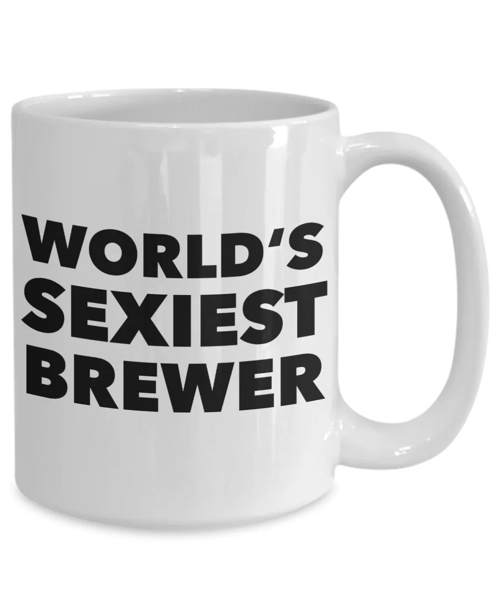World's Sexiest Brewer Mug Gift Ceramic Coffee Cup
