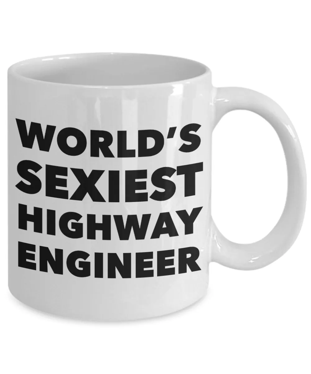 World's Sexiest Highway Engineer Mug Gift Ceramic Coffee Cup