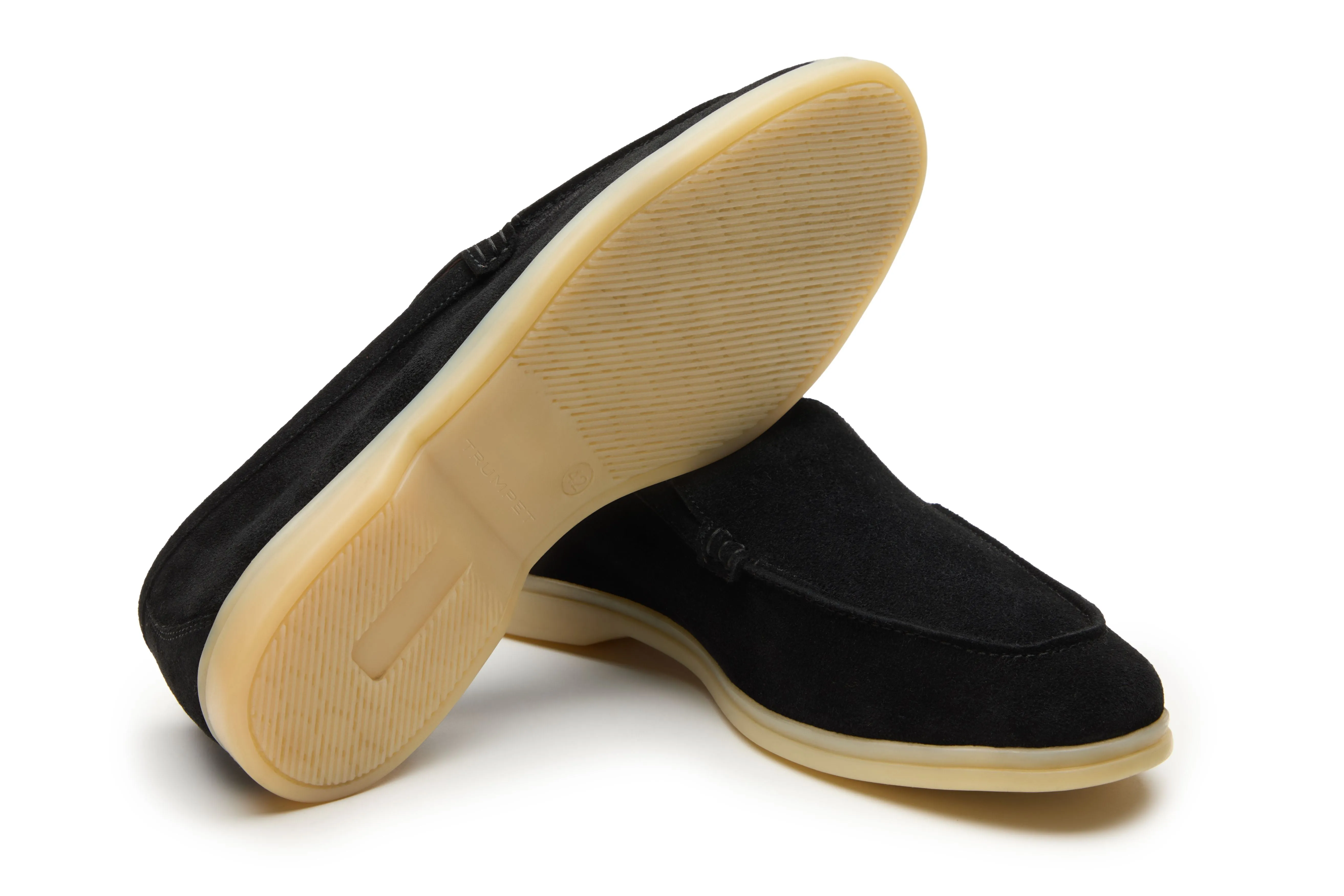 Yacht Loafers In Black Suede
