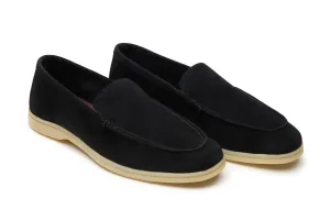 Yacht Loafers In Black Suede